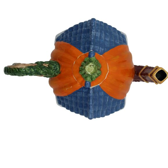 Vintage Teapot Peter Peter Pumpkin Eater Dept 56 Fairy Tale Garden Fall Decor - Picture 8 of 11